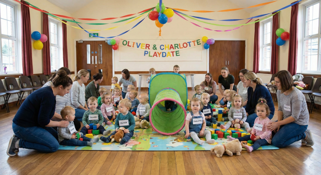 An Oliver and Charlotte playdate.